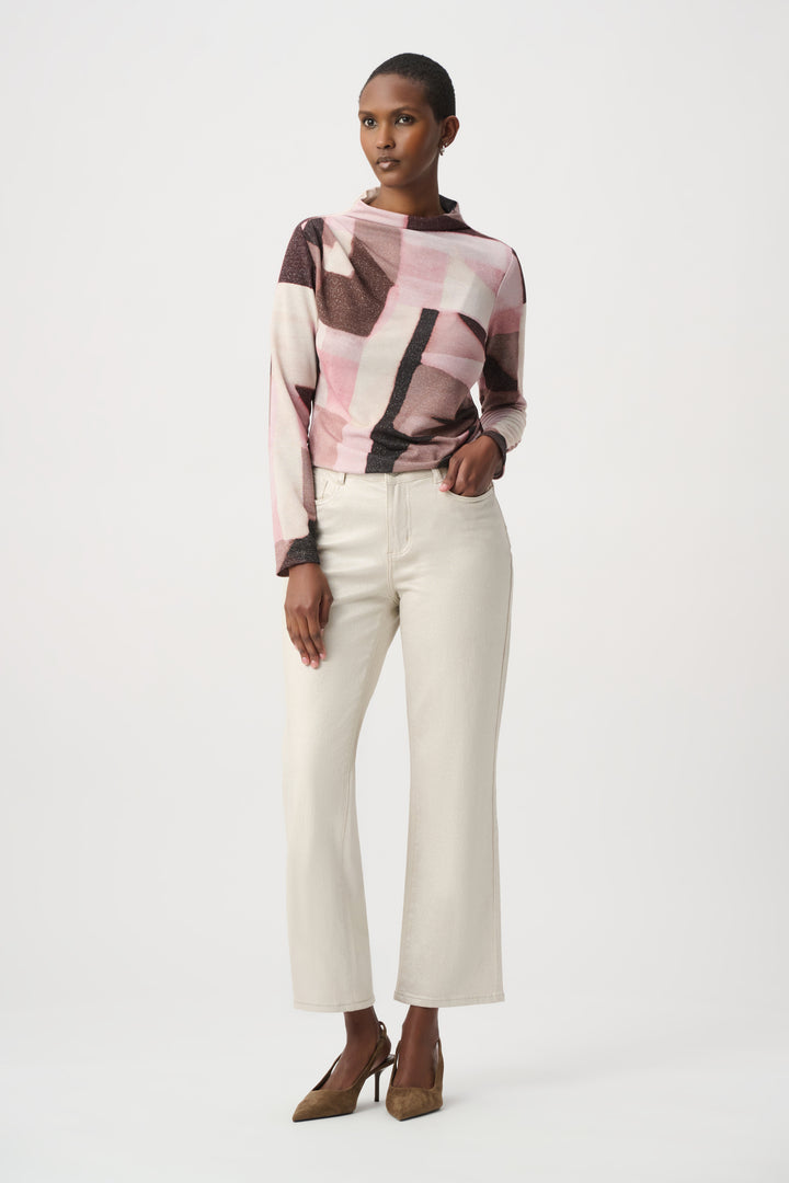 Geometric Print Lurex Sweater 264205