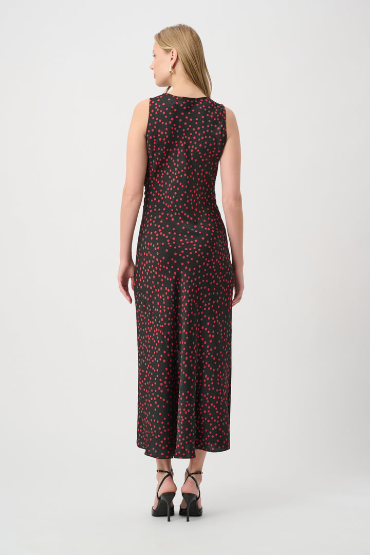 Polka Dot Recycled Satin A-Line Dress 264210