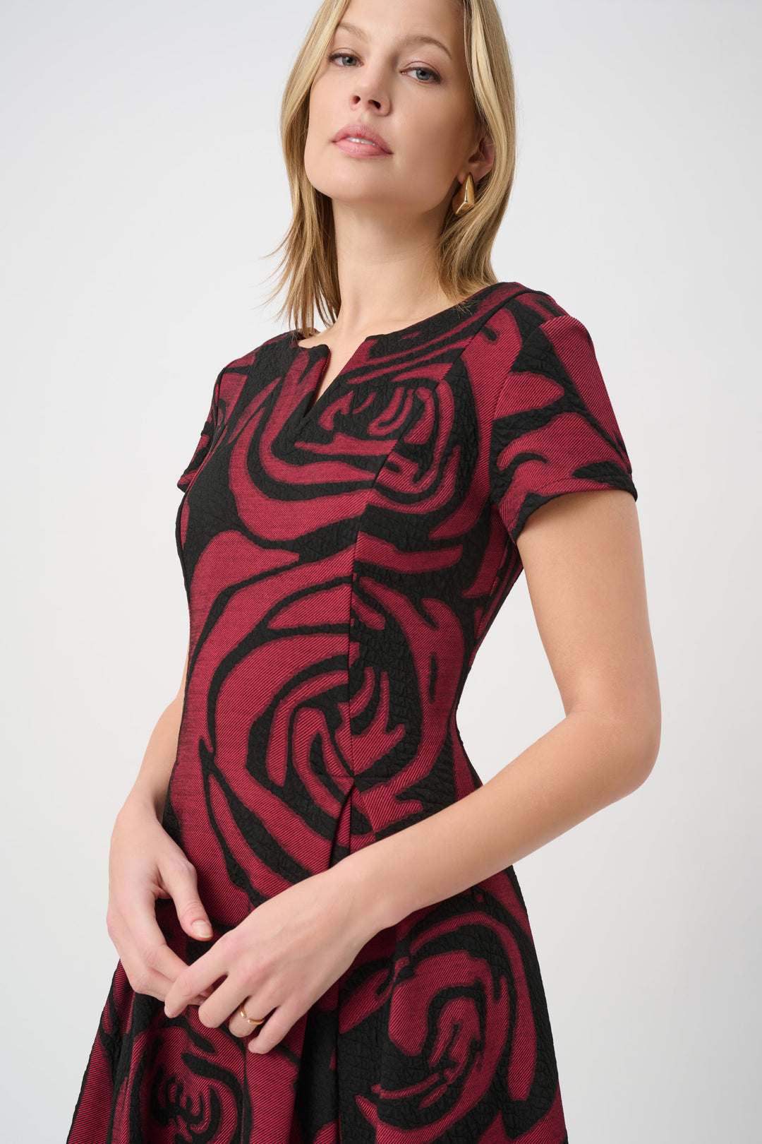 Floral Fit & Flare Dress 264212