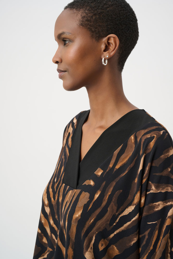 Animal Print V-Neck Tunic 264227