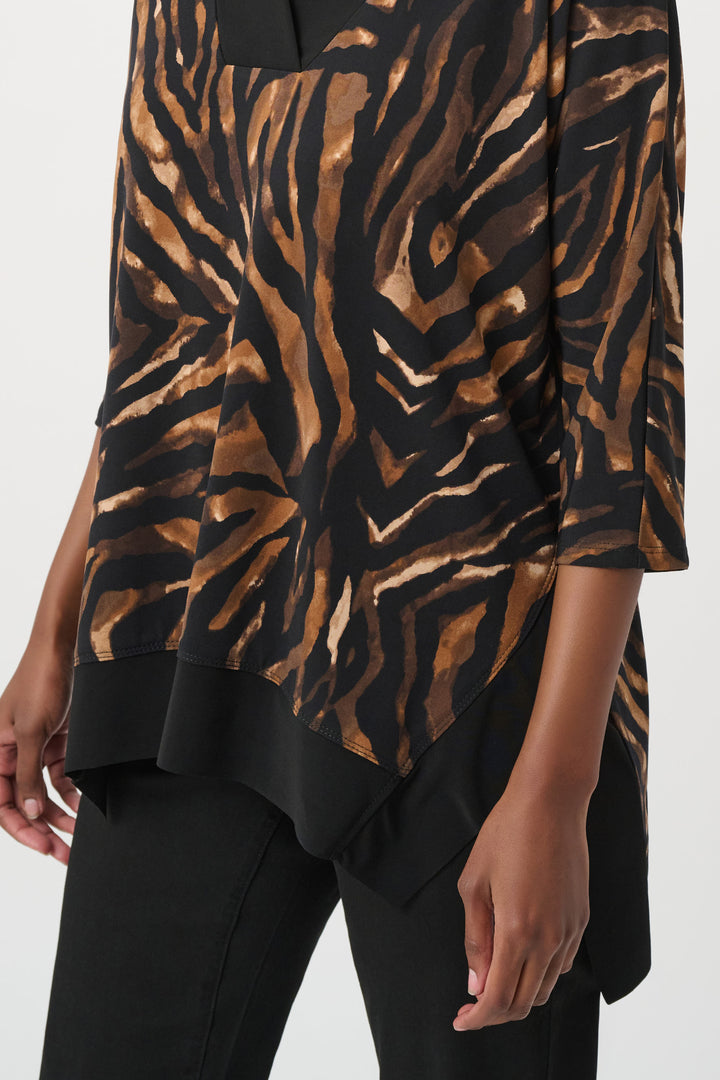 Animal Print V-Neck Tunic 264227