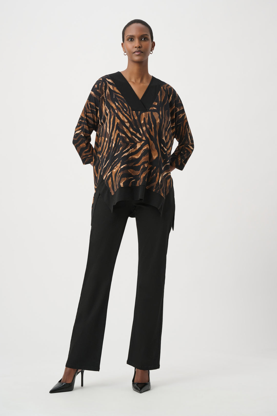 Animal Print V-Neck Tunic 264227