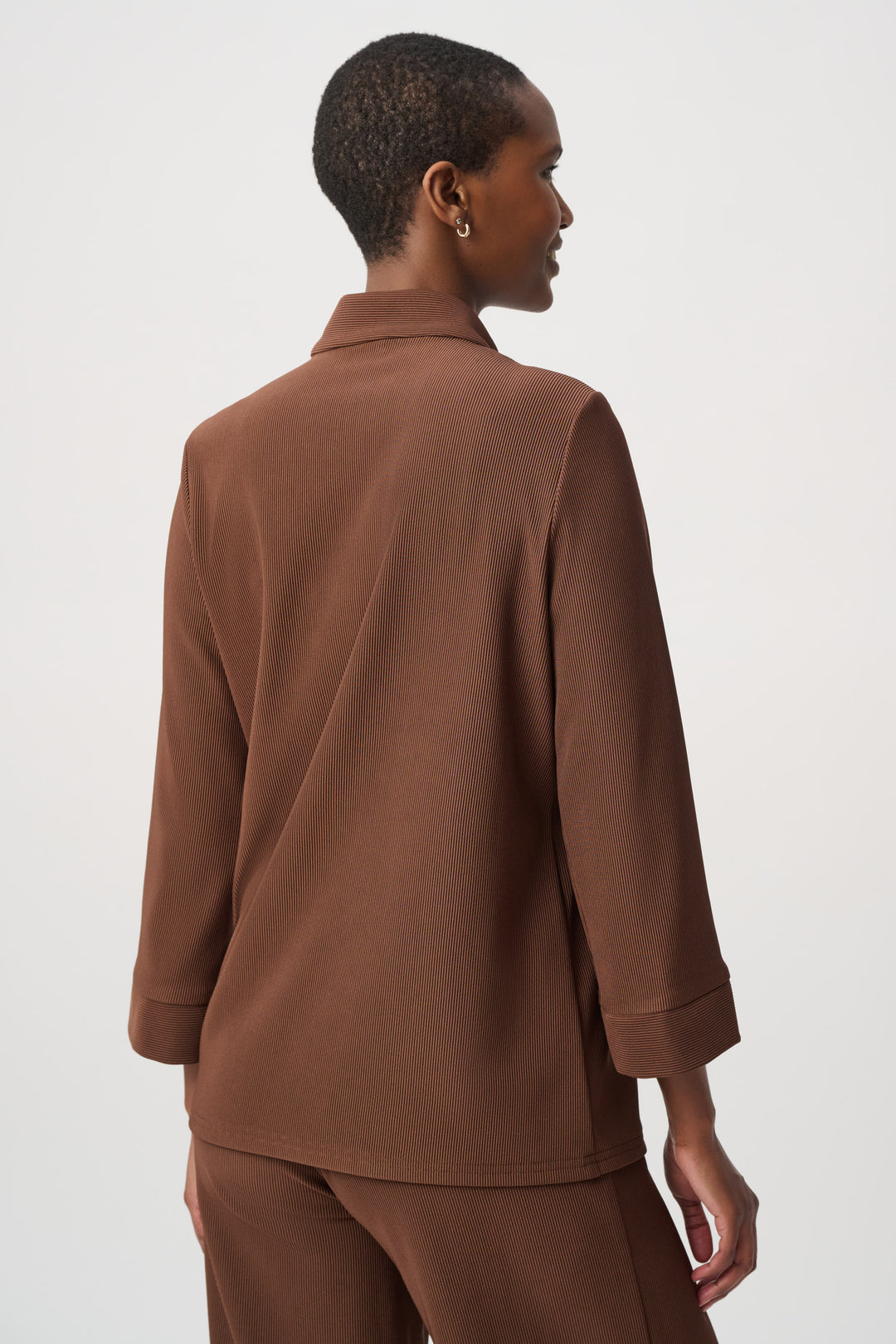 Rib Knit Half Zip Top 264602