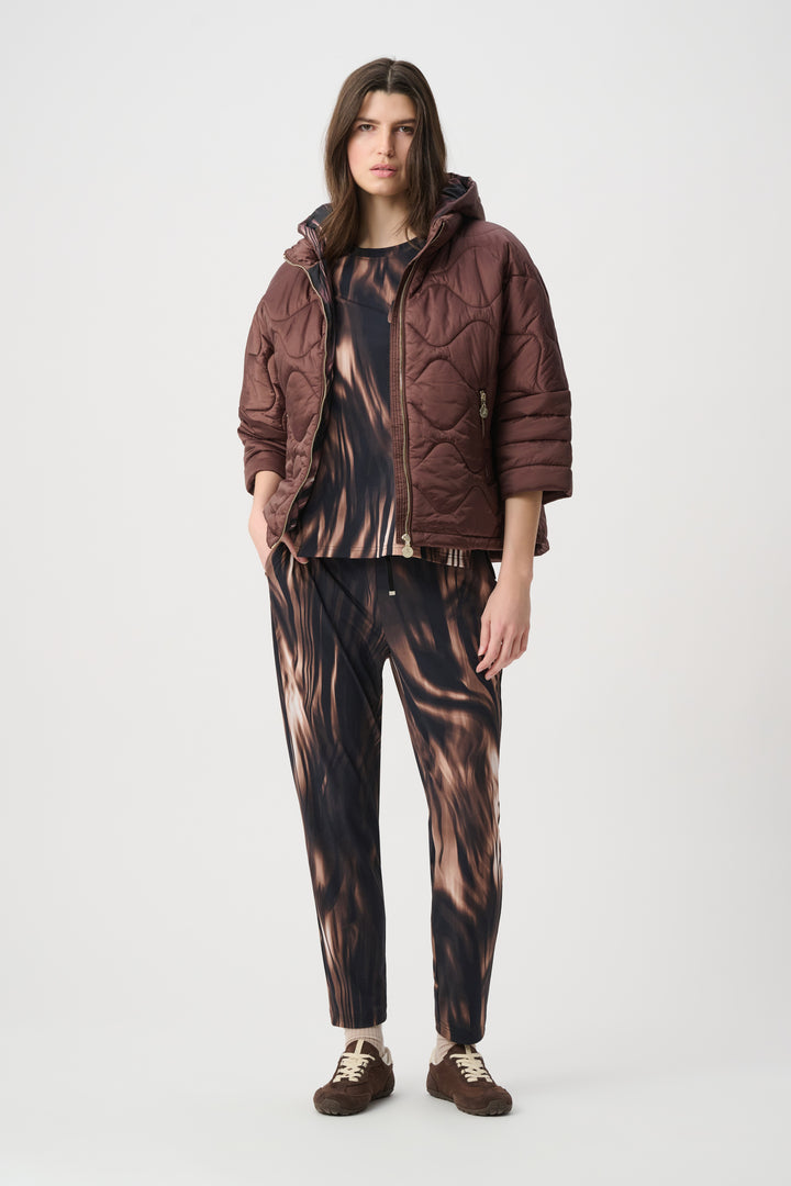 Hooded Quilted Cocoon Jacket 264604