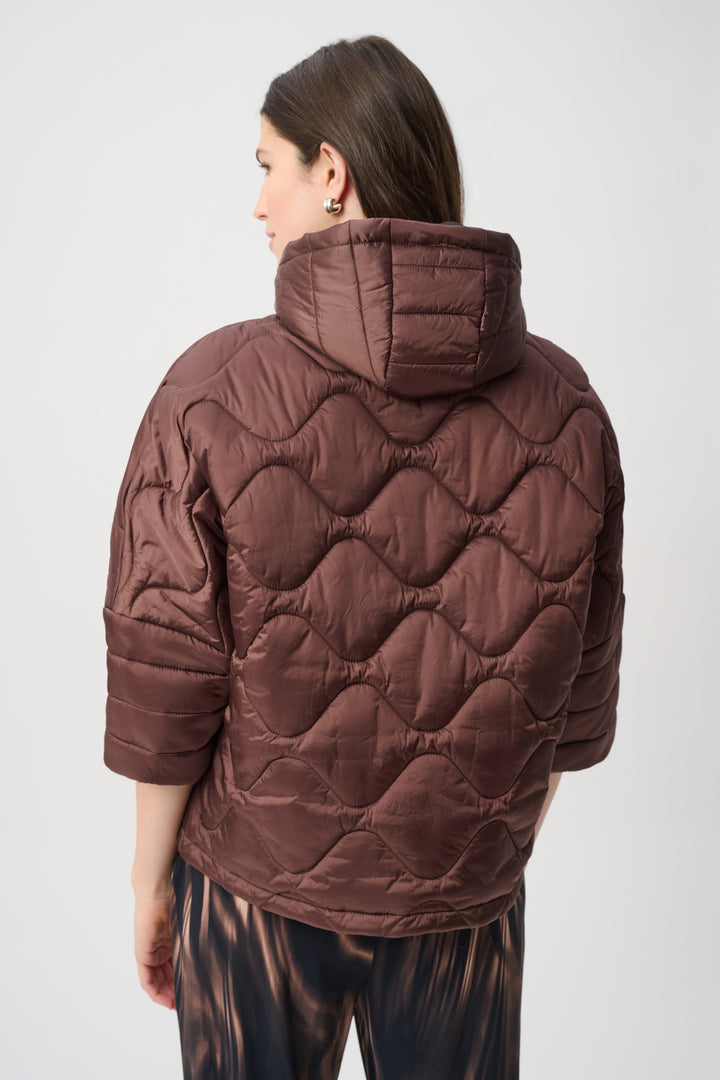 Hooded Quilted Cocoon Jacket 264604