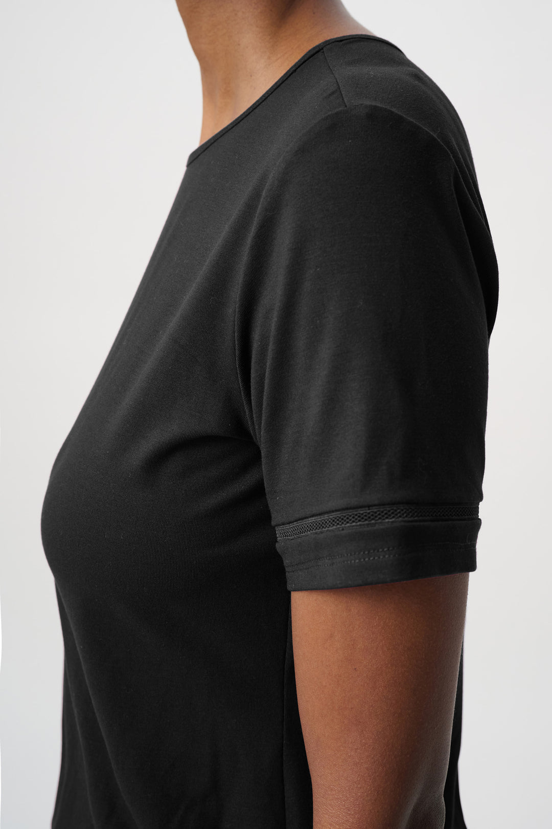 Stripe Band Crewneck Tee 264620