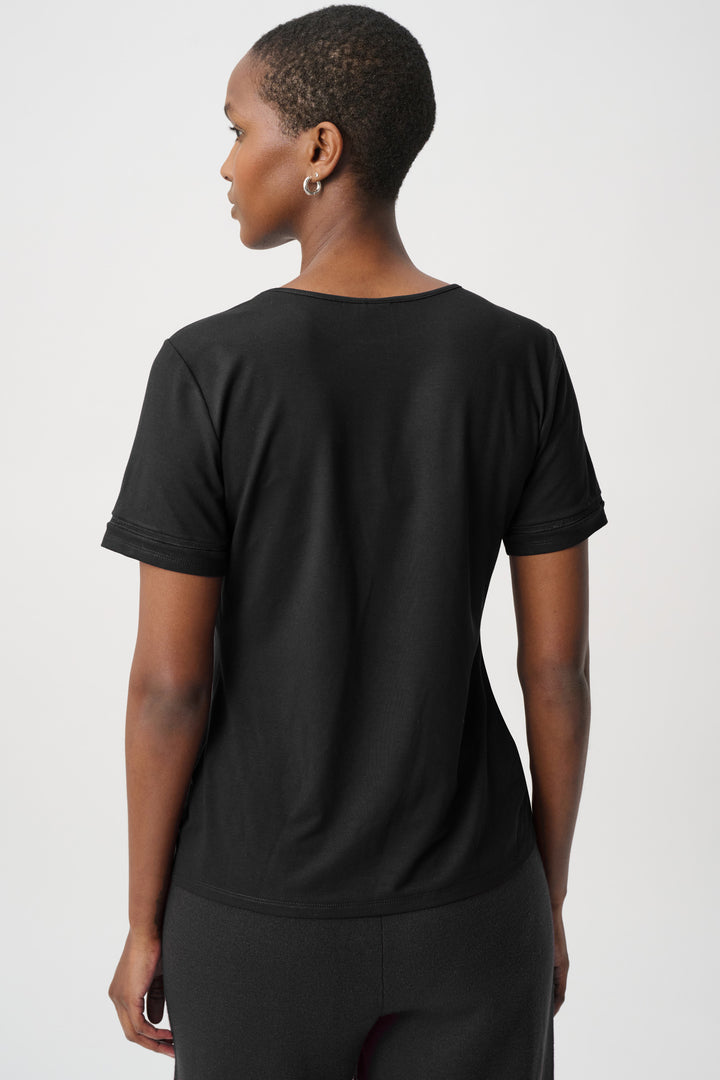 Stripe Band Crewneck Tee 264620
