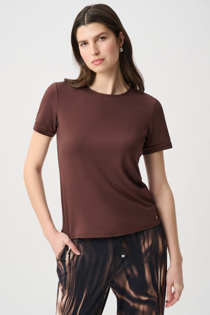 Stripe Band Crewneck Tee 264620