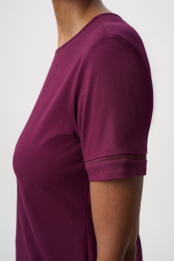 Stripe Band Crewneck Tee 264620