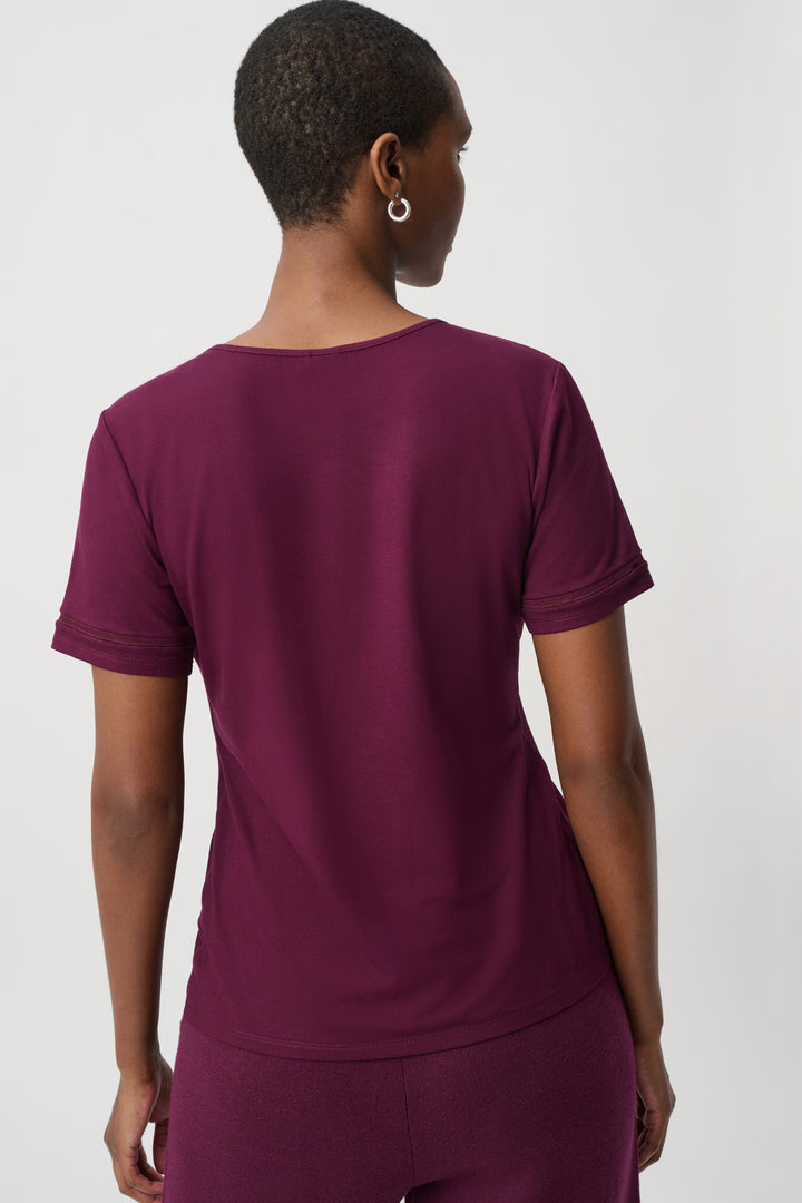 Stripe Band Crewneck Tee 264620