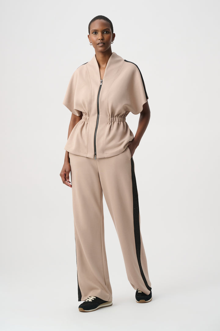 Rhinestone Trim Kimono Sleeve Jacket 264624