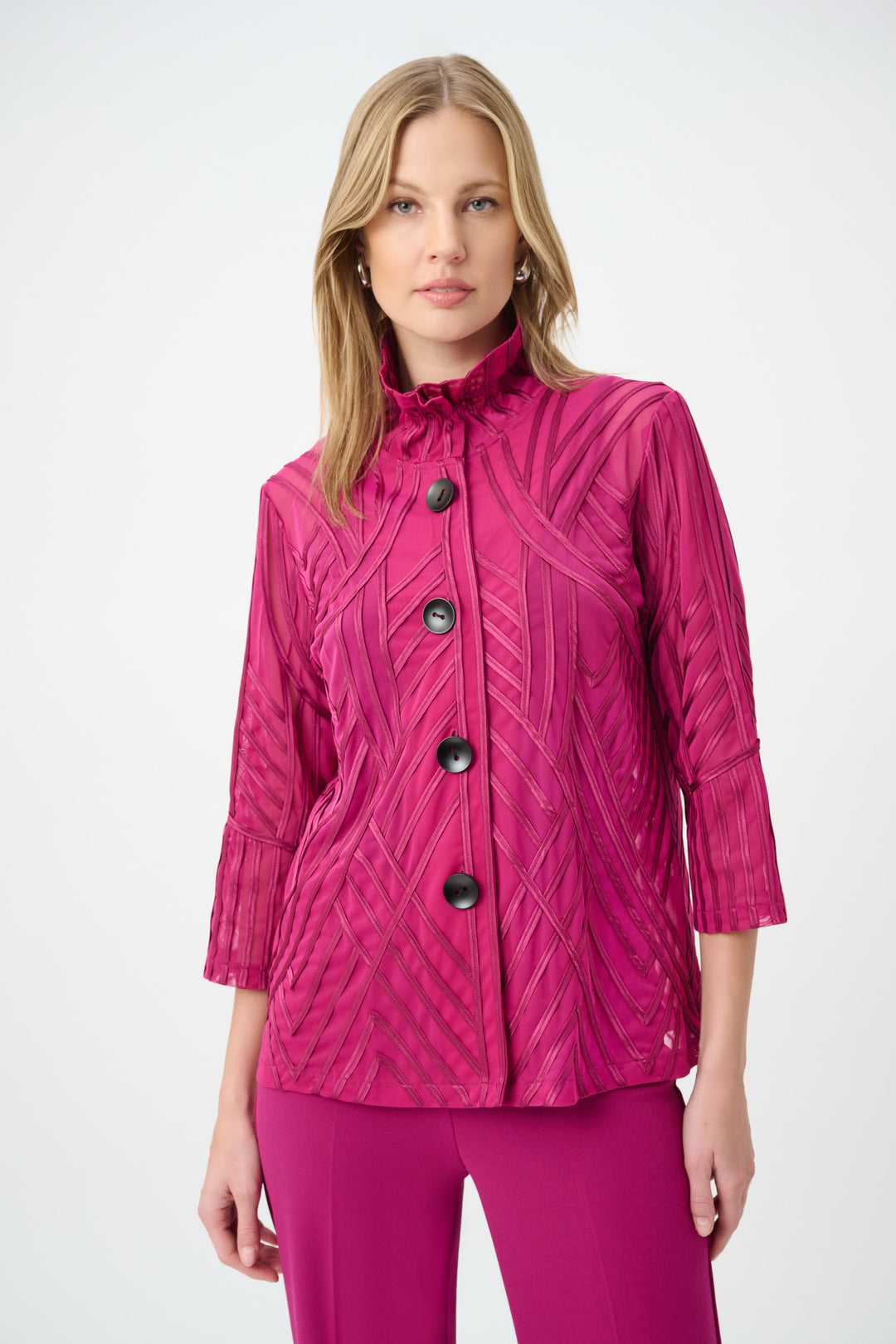Tone-on-Tone Soutache Jacket 264710