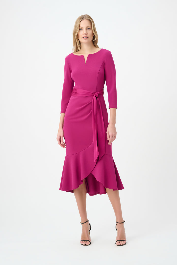 Trumpet Dress With Satin Sash 264711