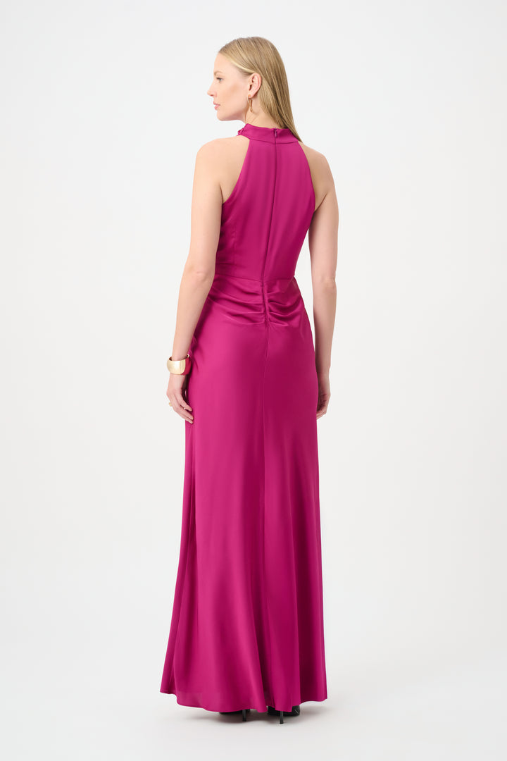 Satin Halter Neck Trumpet Gown 264717