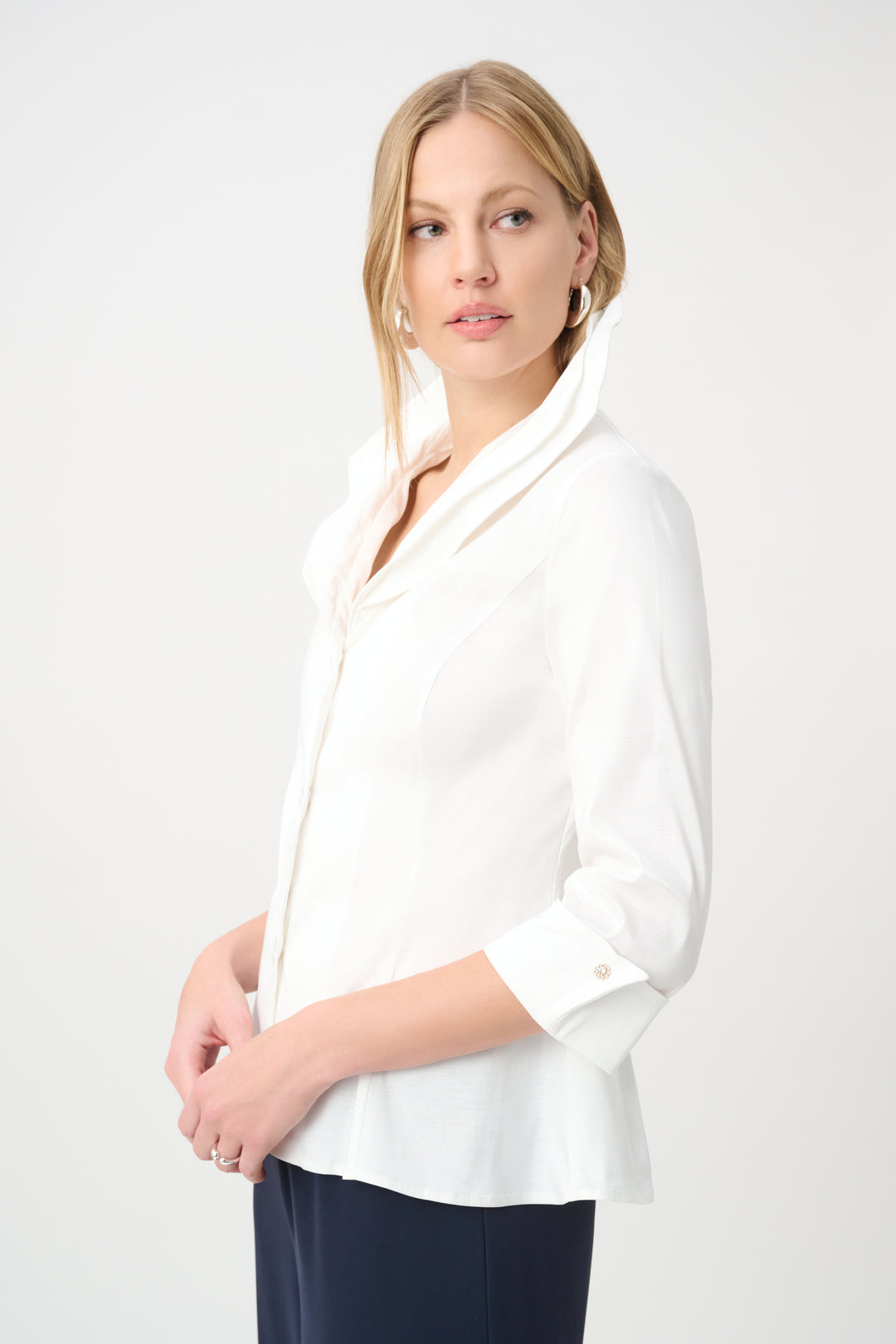 Double Lapel Collar Blouse 264719