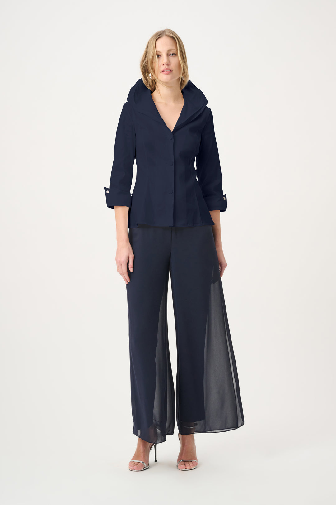 Double Lapel Collar Blouse 264719