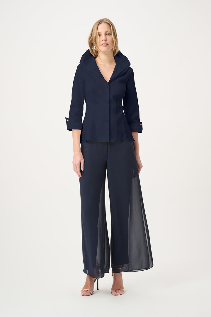 Double Lapel Collar Blouse 264719