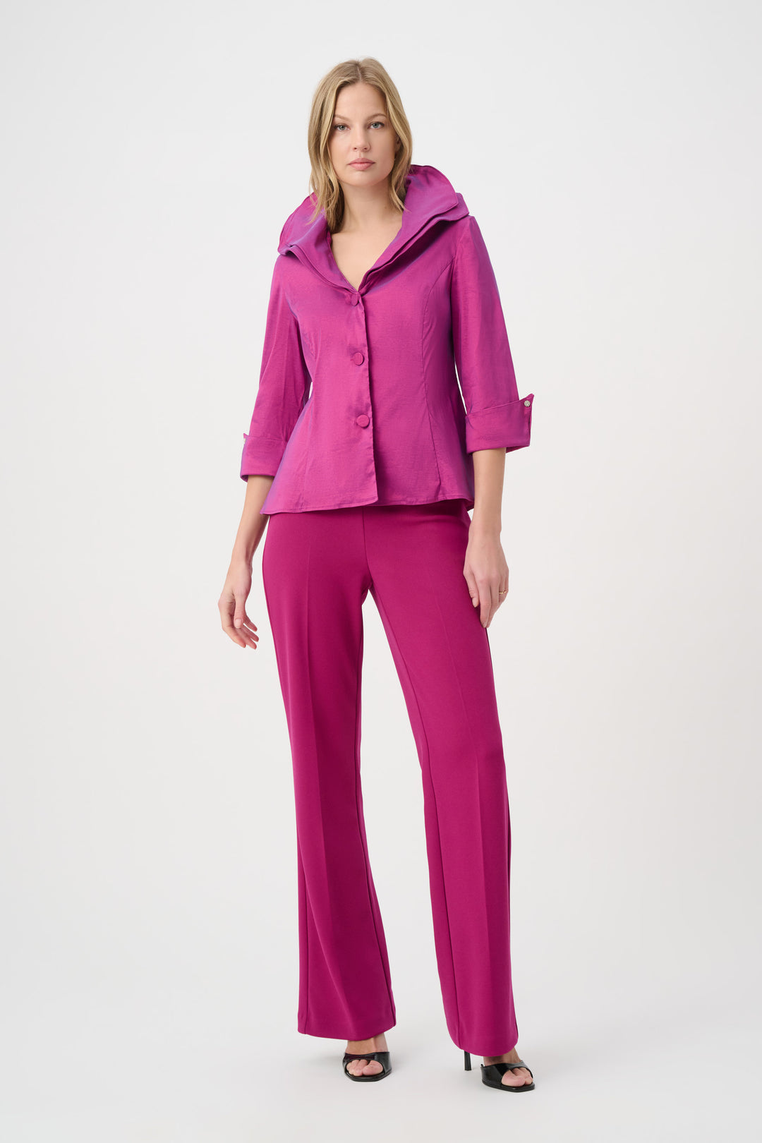 Double Lapel Collar Blouse 264719