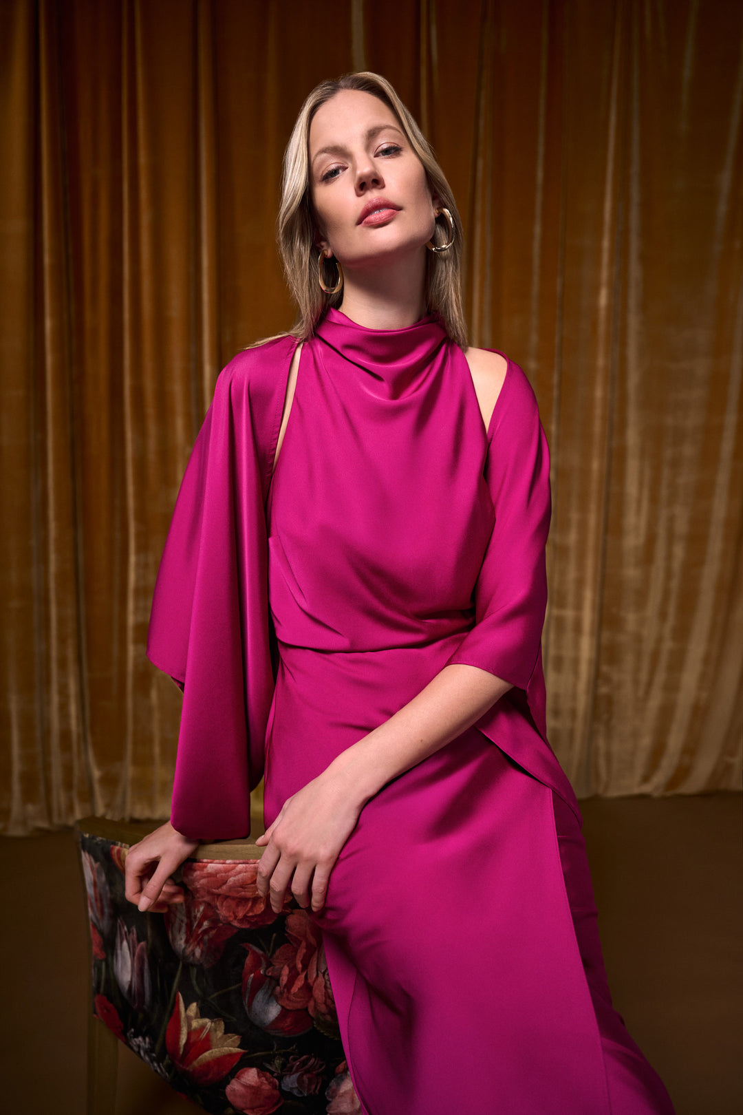 Satin Dolman Sleeve Cover-Up 264731
