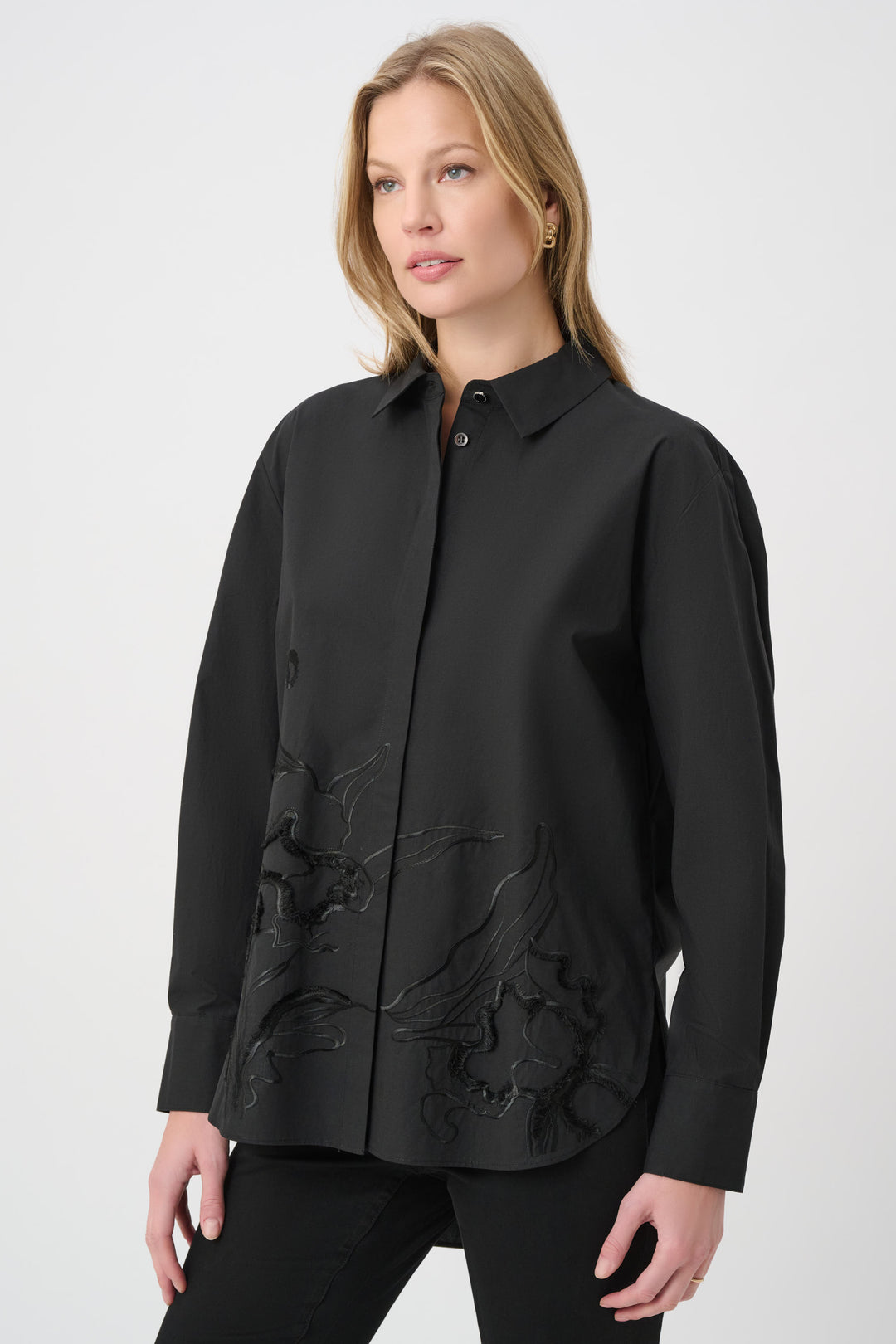 Embroidered Button-Down Shirt 264904