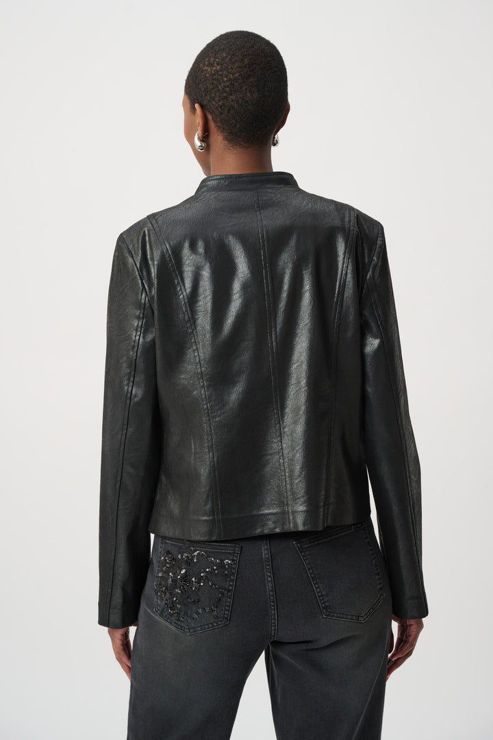 Embellished Foiled Suede Jacket 264906