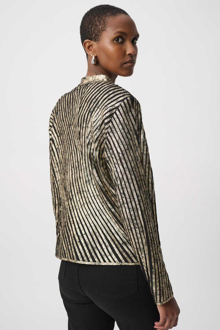 Metallic Soutache Fitted Jacket 264908