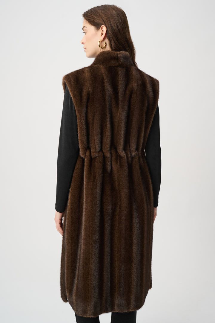 Straight Fit Faux Fur Vest 264911
