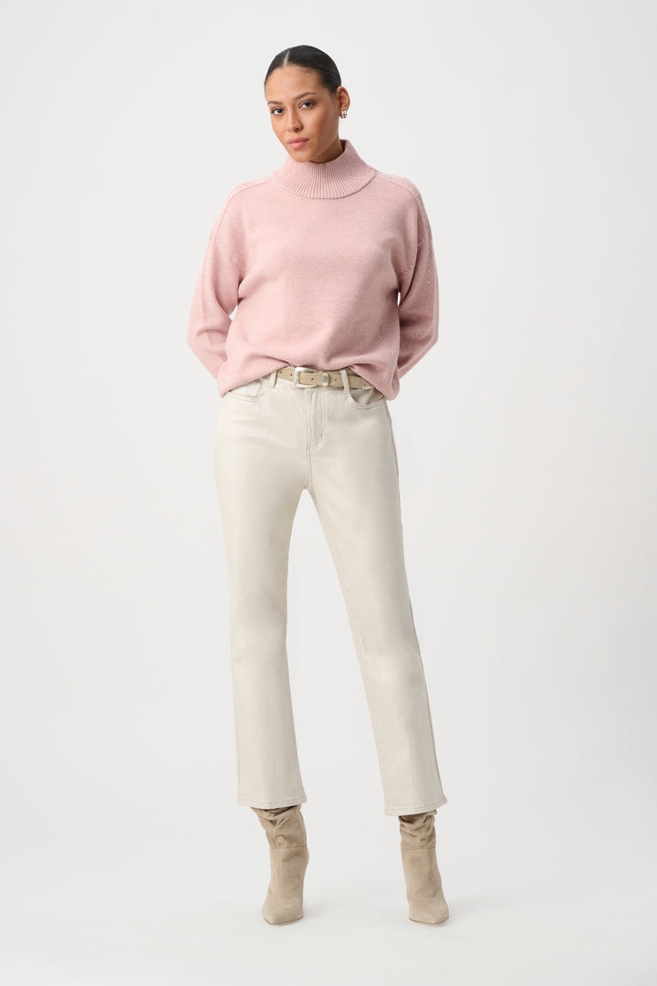 Classic Straight Leg Metallic Jeans 264913