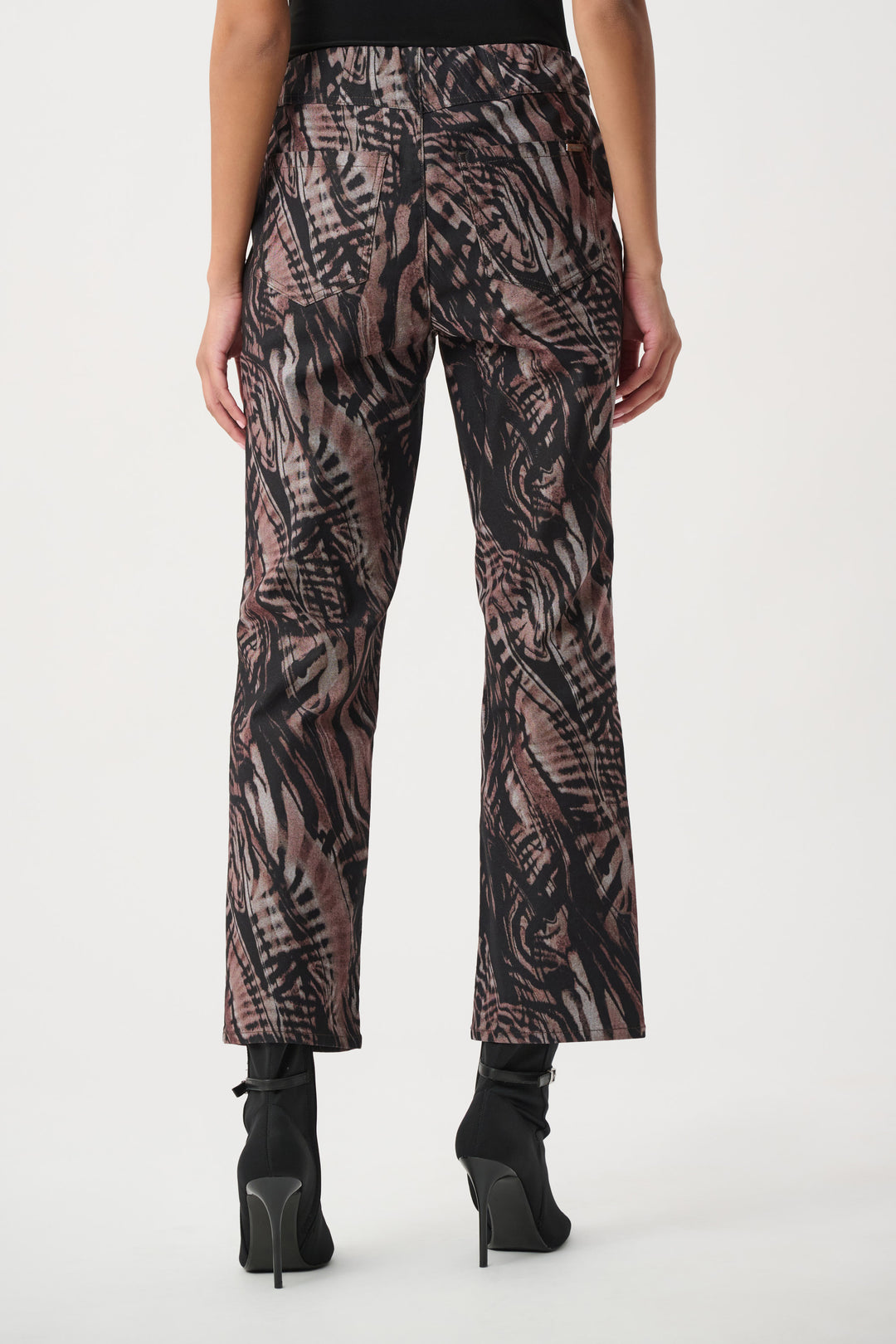 Abstract Print Pull-On Jeans 264914