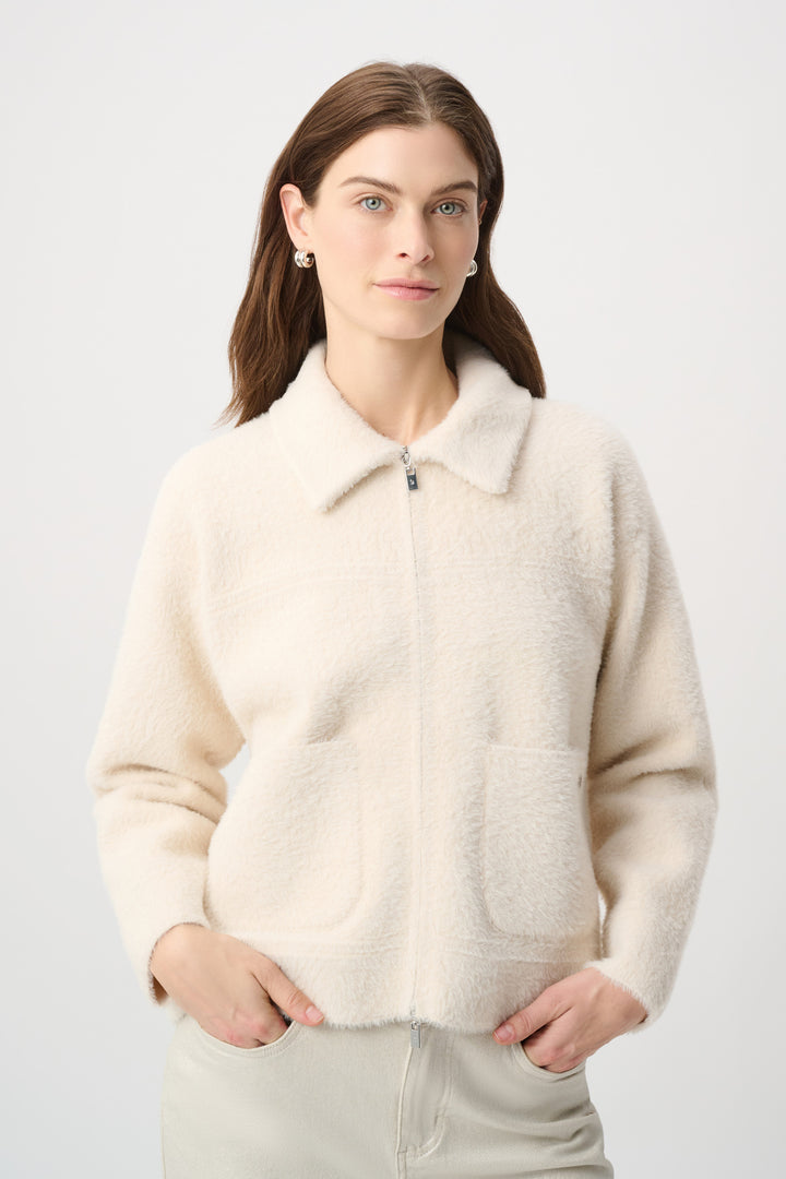 Detachable Faux Fur Collar Jacket 264920