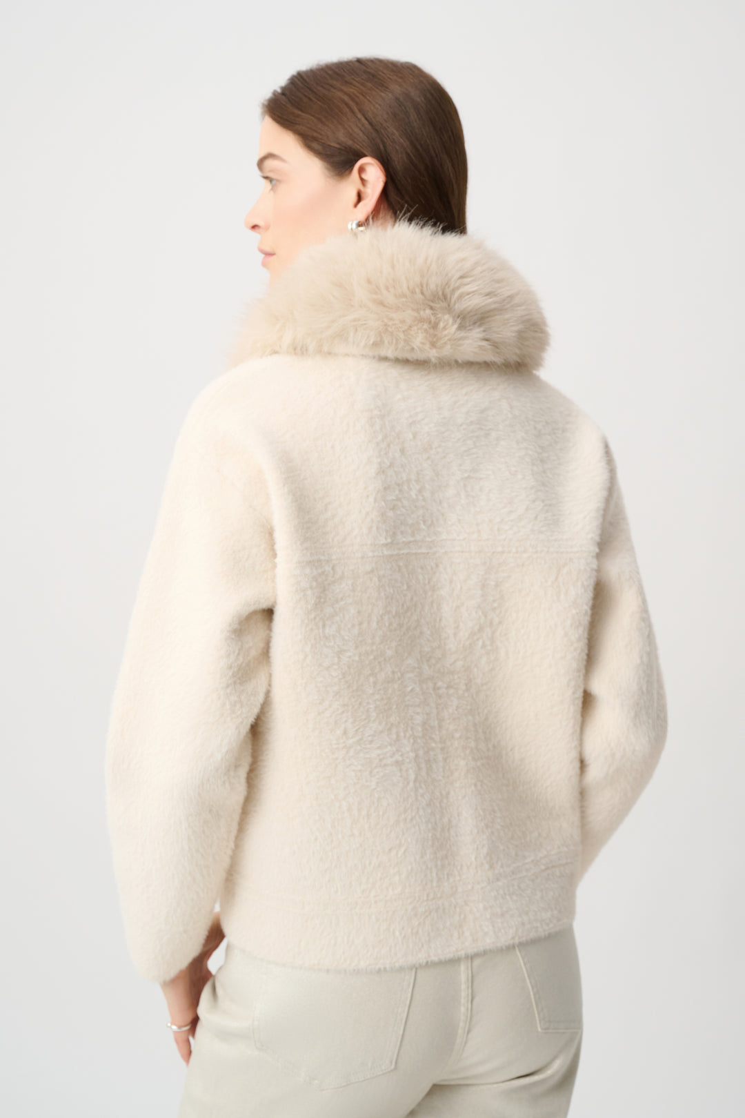 Detachable Faux Fur Collar Jacket 264920