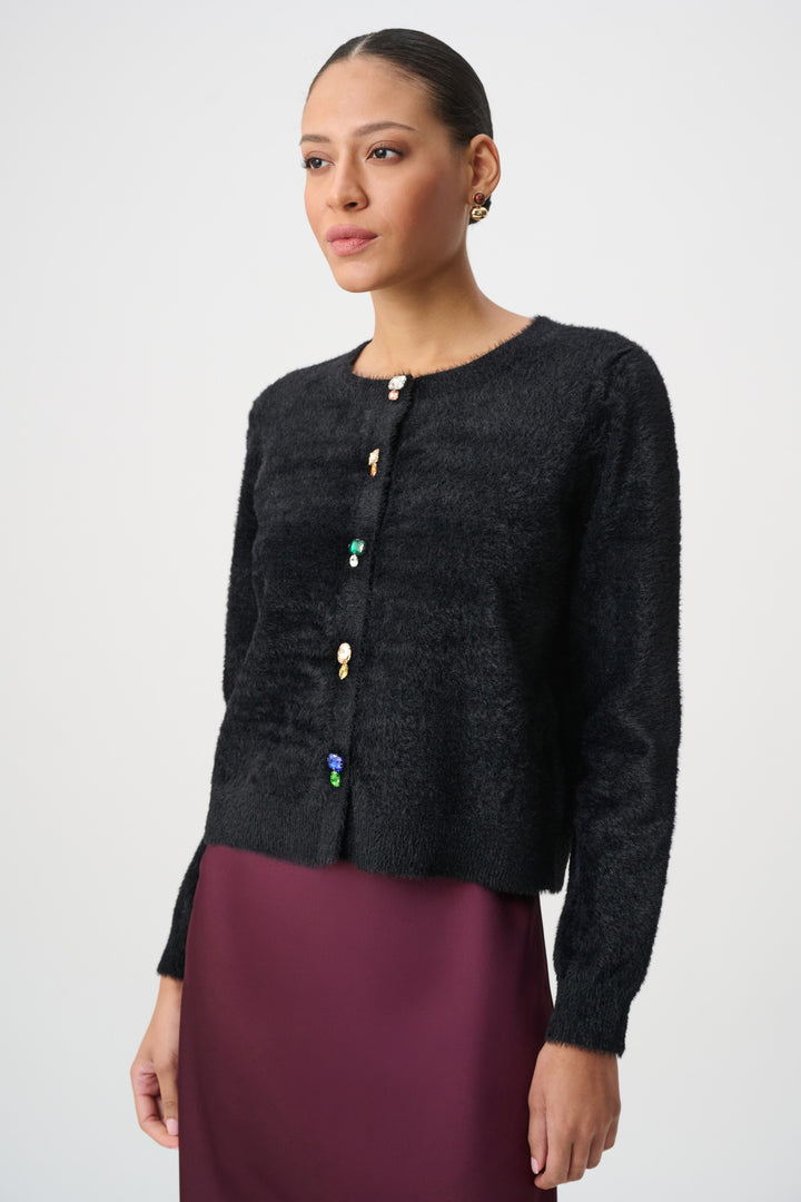 Bejeweled Crewneck Cardigan 264924