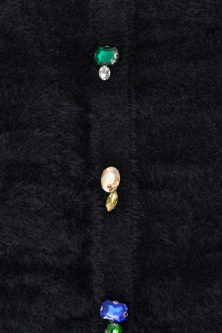 Bejeweled Crewneck Cardigan 264924