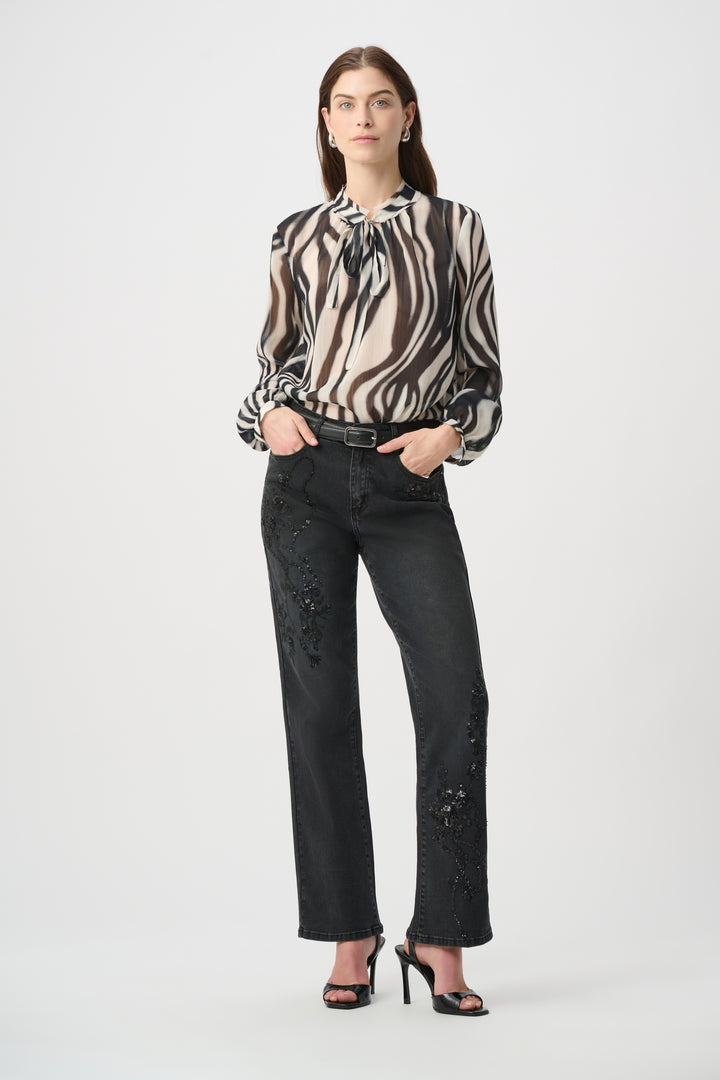 Classic Bootcut Embellished Jeans 264926
