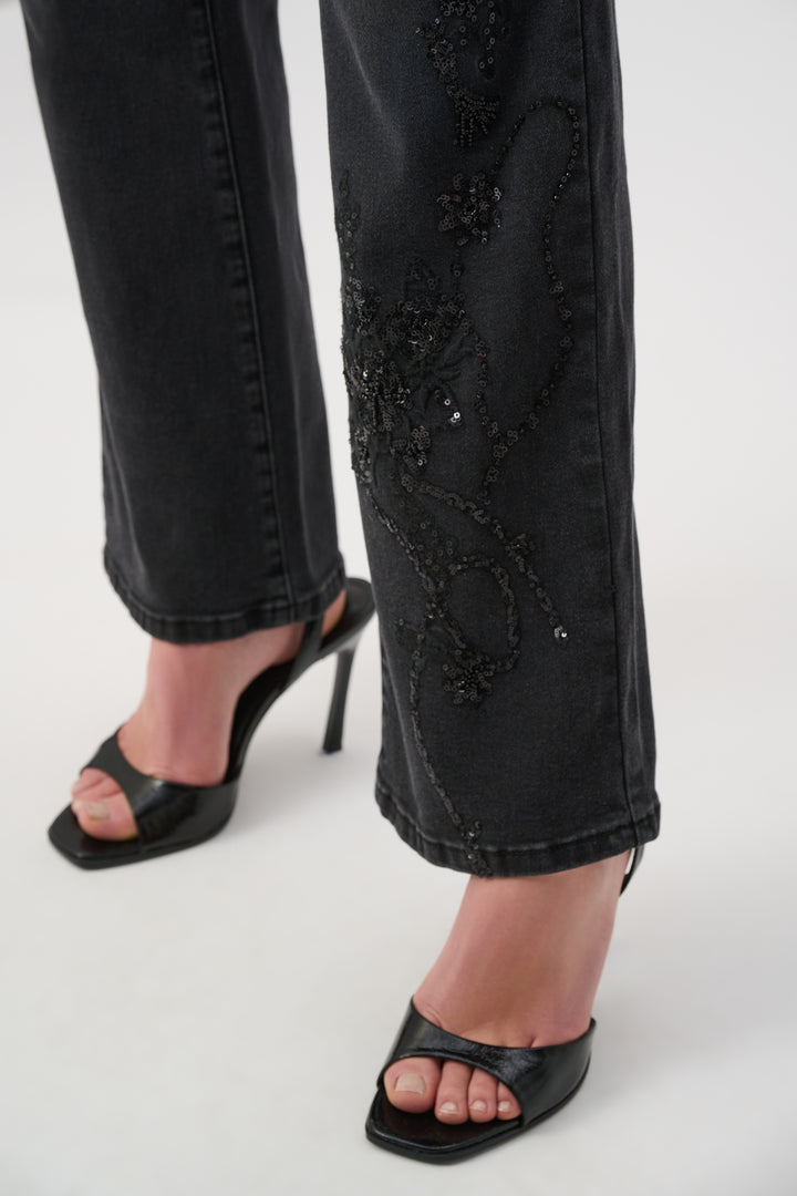 Classic Bootcut Embellished Jeans 264926