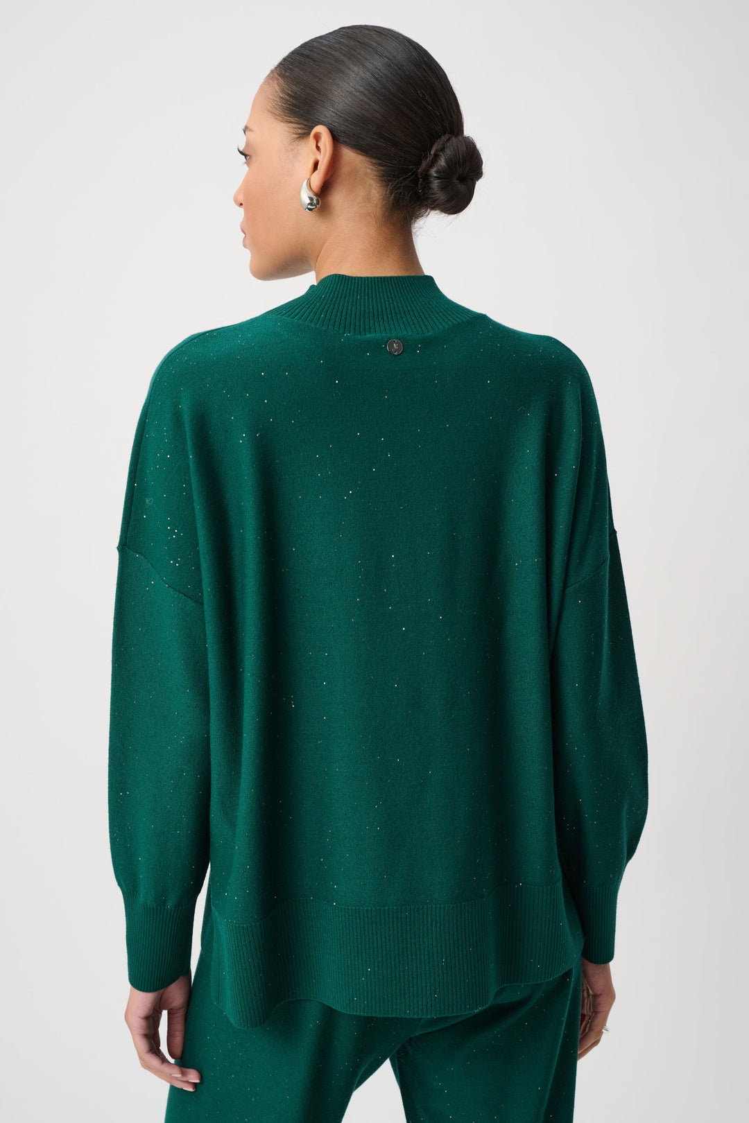 Sequin Mock-Neck Sweater 264930