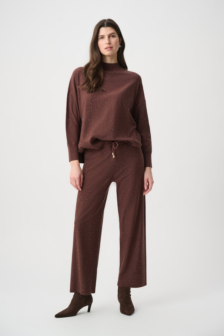 Sequin Mock-Neck Sweater 264930