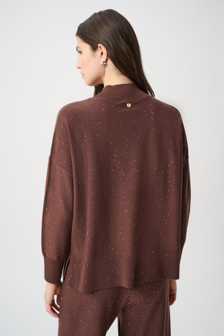 Sequin Mock-Neck Sweater 264930