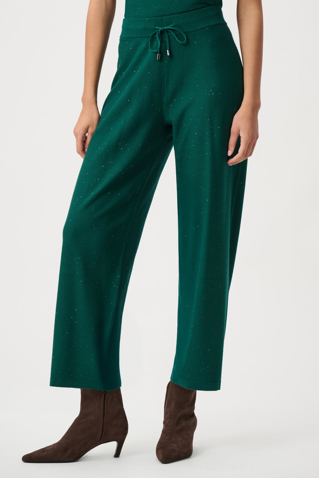 Sequin Knit Drawstring Culottes 264931