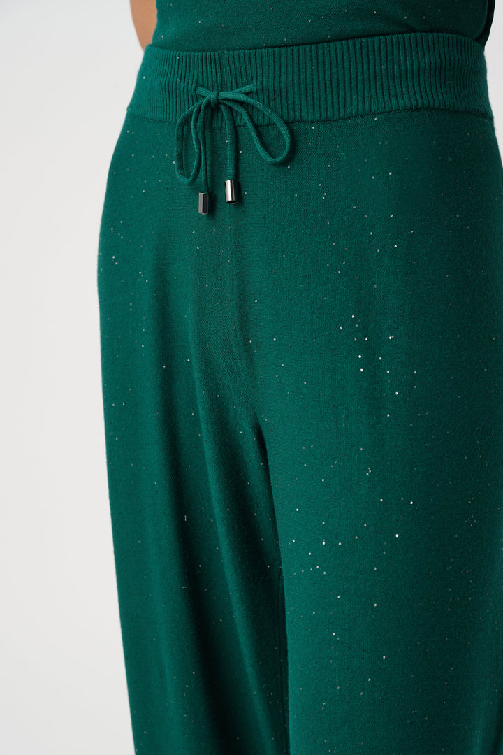Sequin Knit Drawstring Culottes 264931