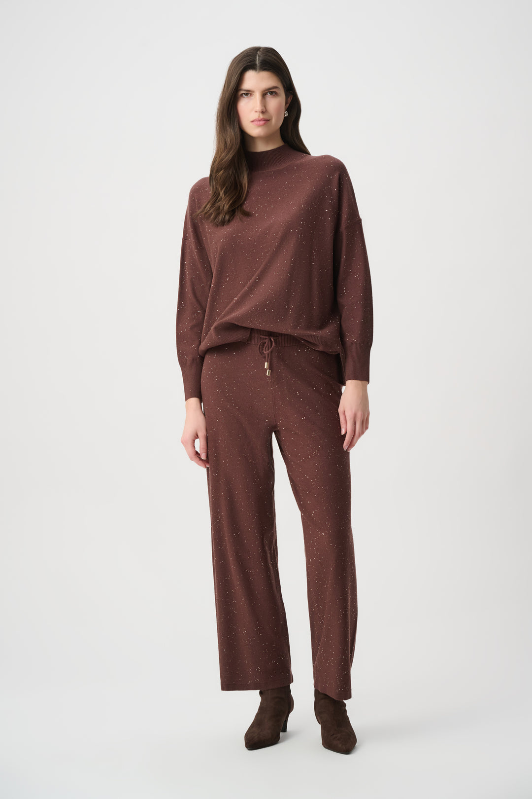 Sequin Knit Drawstring Culottes 264931