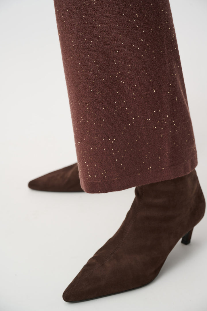 Sequin Knit Drawstring Culottes 264931