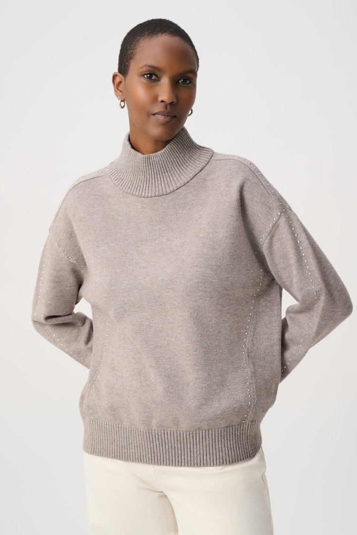Embellished Turtleneck Sweater 264934