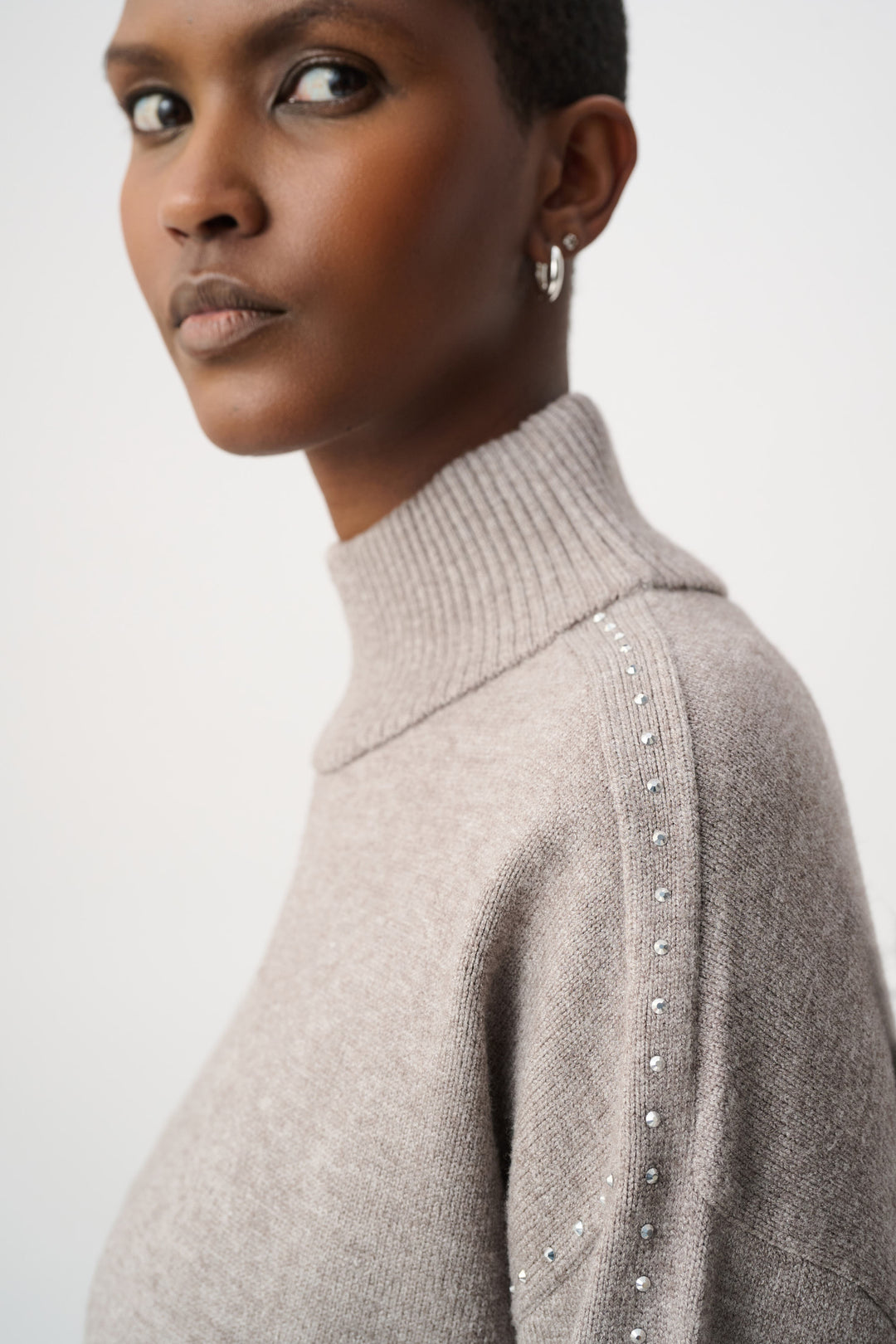 Embellished Turtleneck Sweater 264934