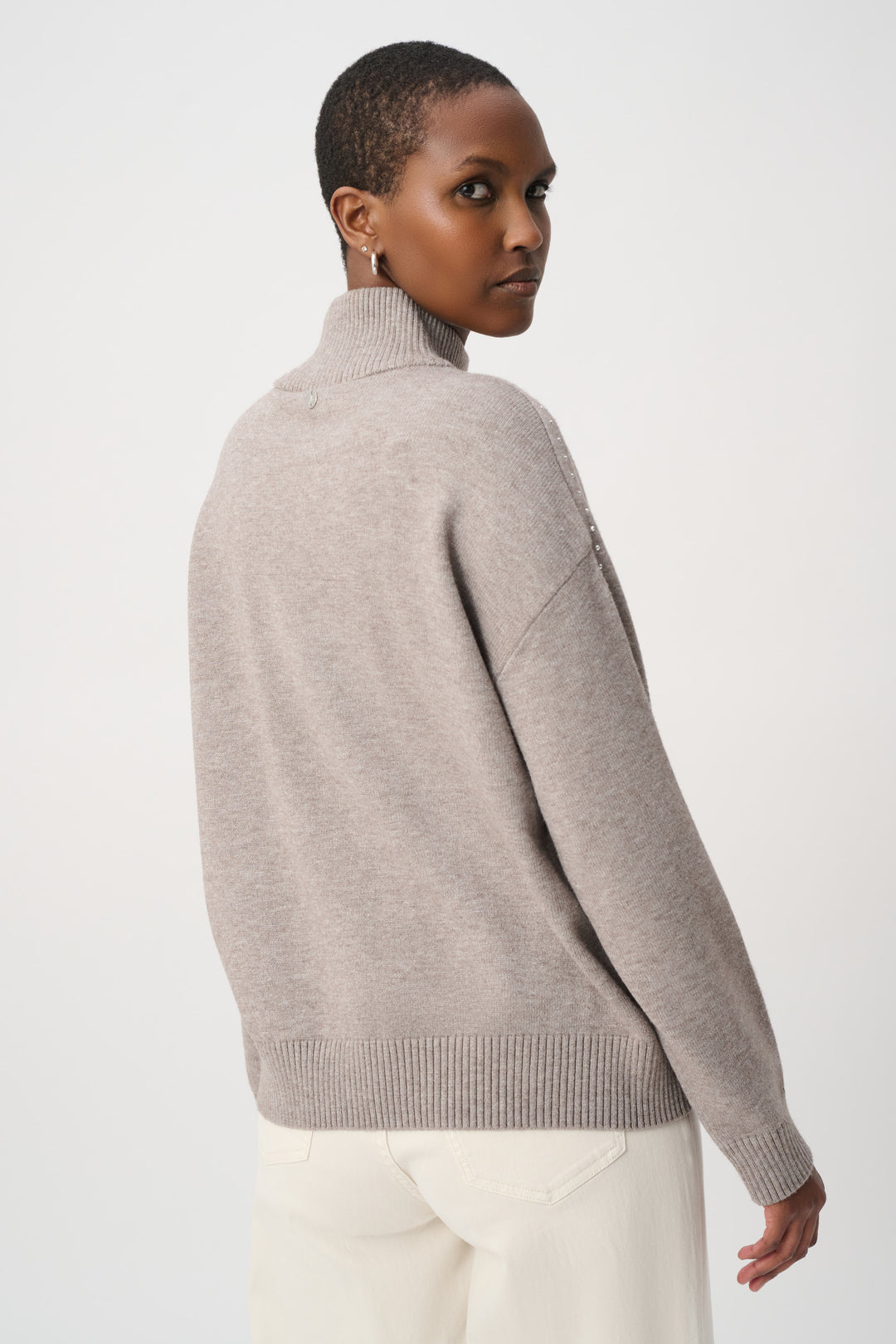 Embellished Turtleneck Sweater 264934