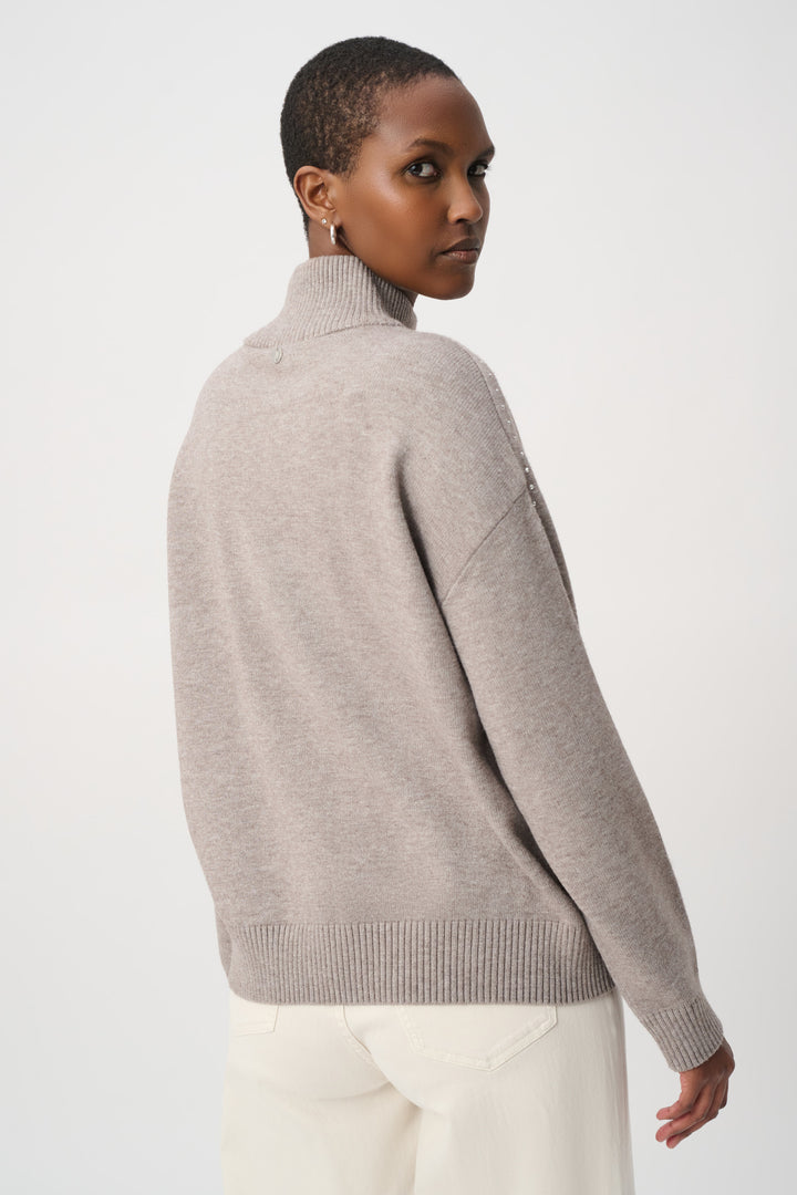 Embellished Turtleneck Sweater 264934