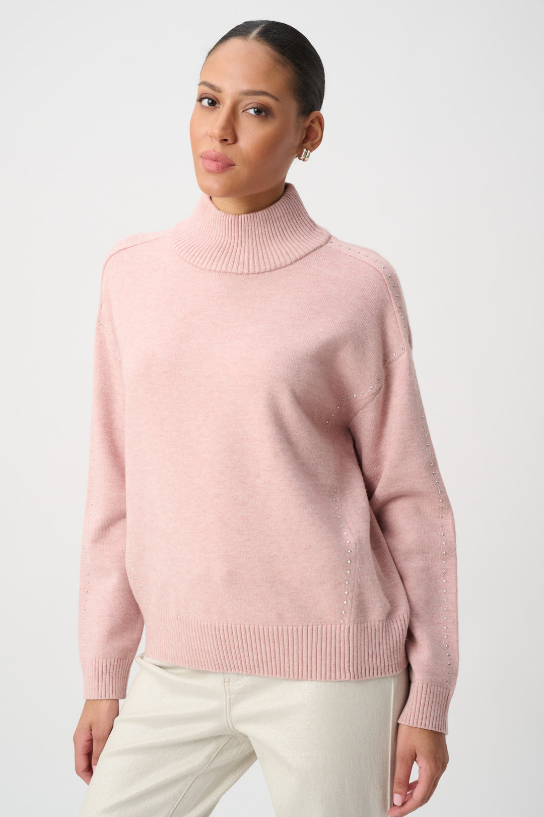 Embellished Turtleneck Sweater 264934