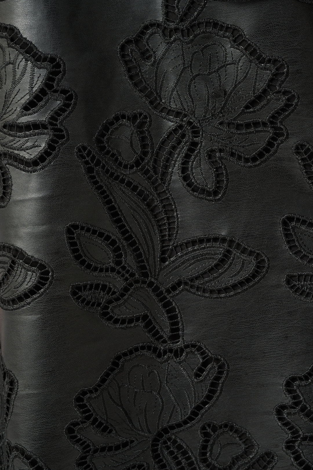 Faux Leather Embroidered Bolero 264938