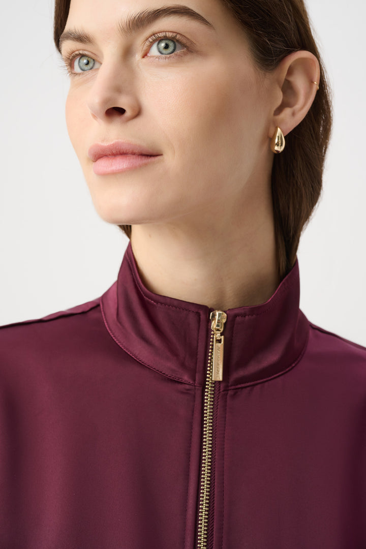 Satin Puff Sleeve Utility Jacket 264939