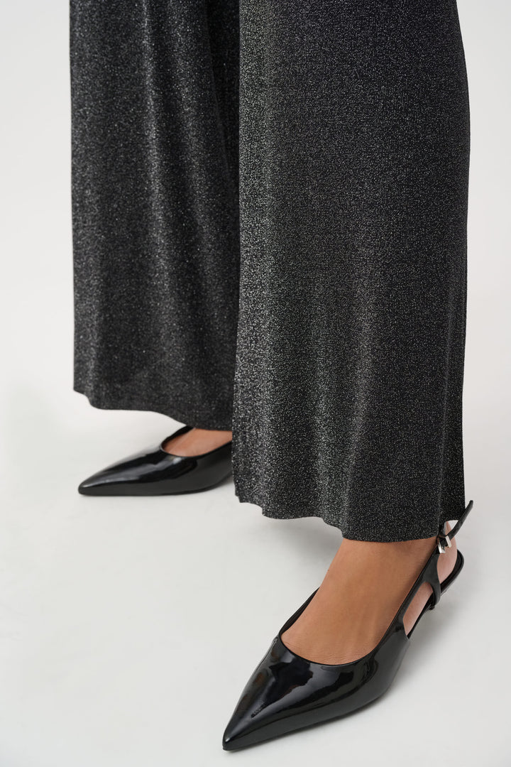 Lurex Sweater Wide-Leg Pants 264942